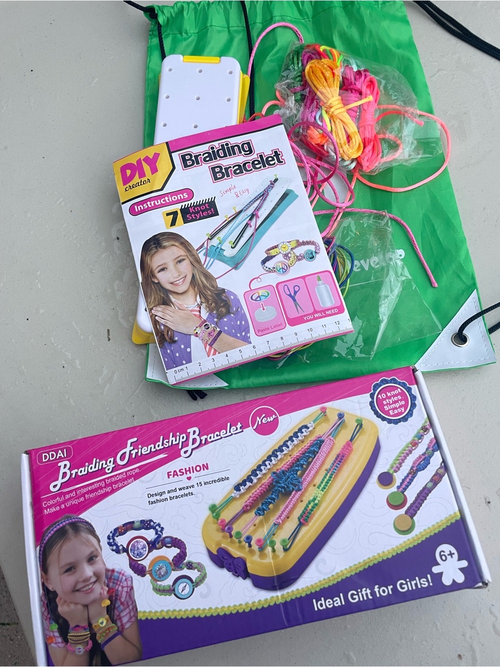 DIY Braiding Friendship Bracelet Kit for Kids